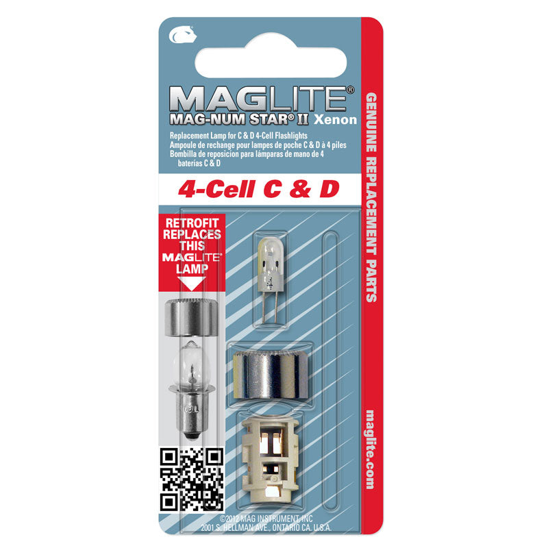 Ανταλλακτικό λαμπάκι MAGLITE LMXA401 Xenon C/D 4-Cell