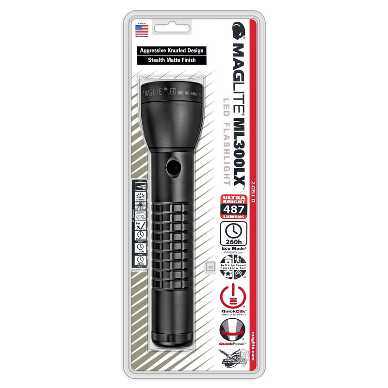 MAGLITE ML300LX-S2CC6 Φακός ML300LX 2x D LED μαύρος