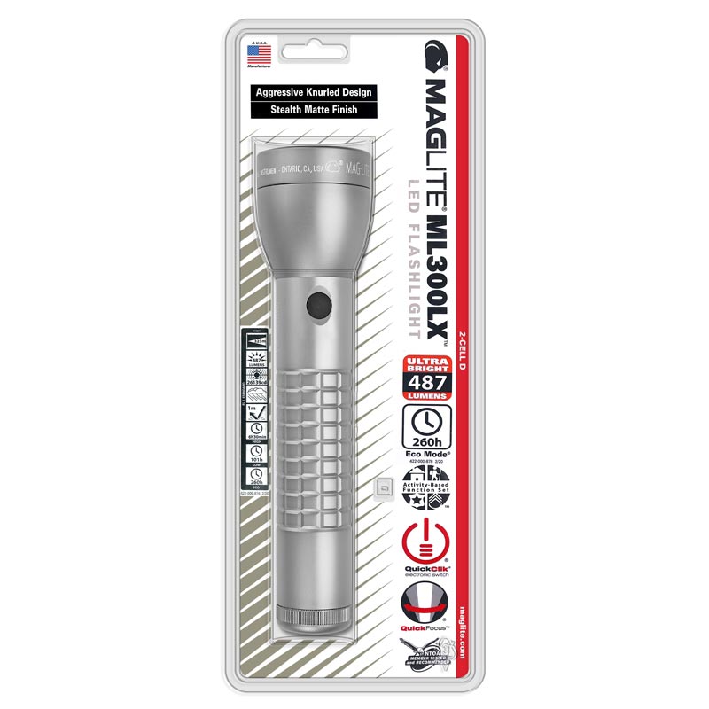 MAGLITE ML300LX-S2RJ6 Φακός ML300LX 2x D LED γκρι