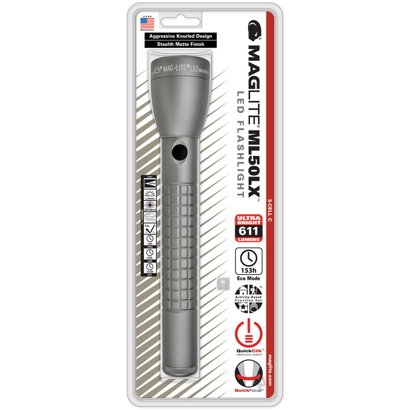 MAGLITE ML50LX-S3RJ6 Φακός ML50LX 3x C LED γκρι