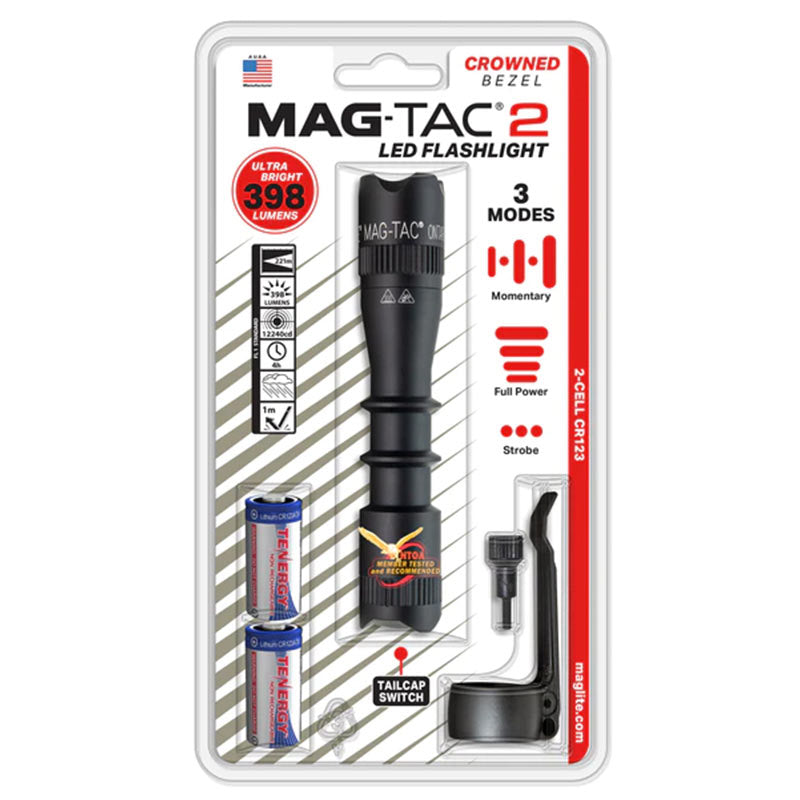 MAGLITE SF2LRA6L Φακός Mag-Tac 2 κορώνα 2x CR123 LED μαύρος