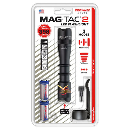 MAGLITE SF2LRA6L Φακός Mag-Tac 2 κορώνα 2x CR123 LED μαύρος