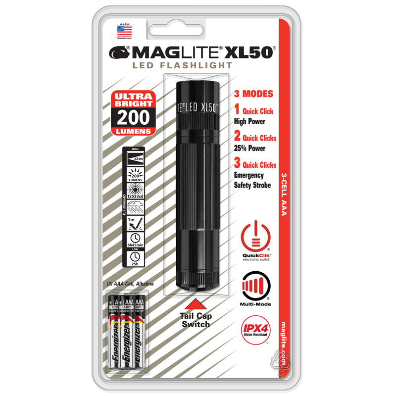 MAGLITE XL50-S3016 Φακός XL50 3x AAA LED μαύρος